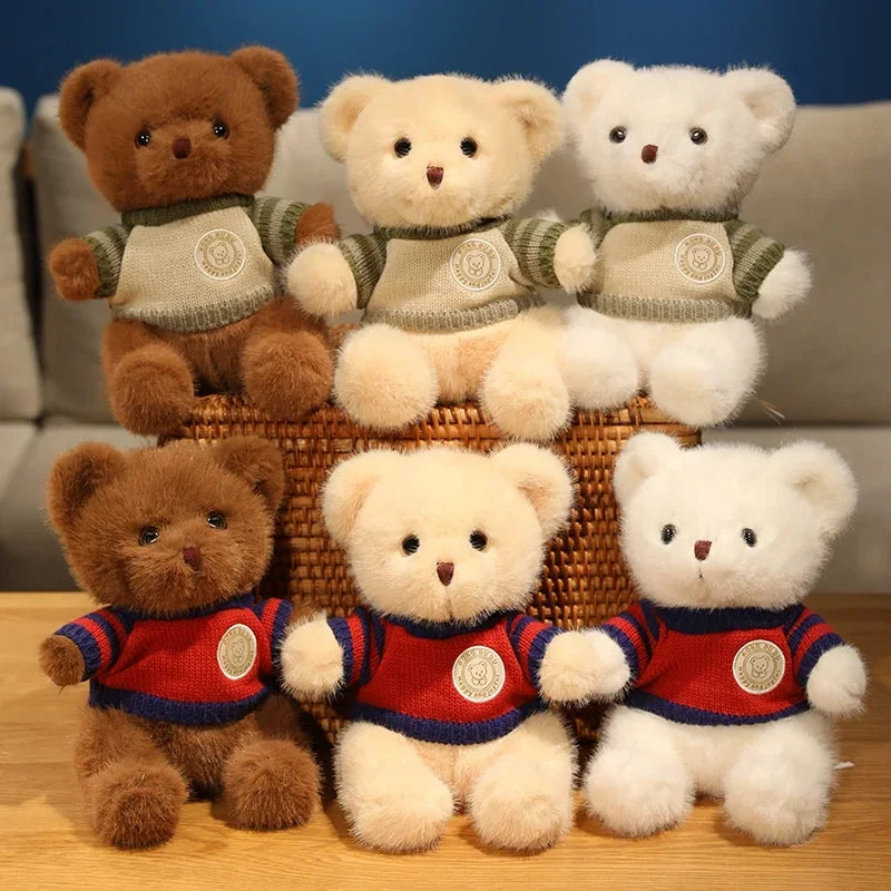 20cm Good Quality Heart Sweater Bear Plush Toys Boys Girls Lovely Cartoon Animals Stuffed Dolls  perfect for valentine's 💓