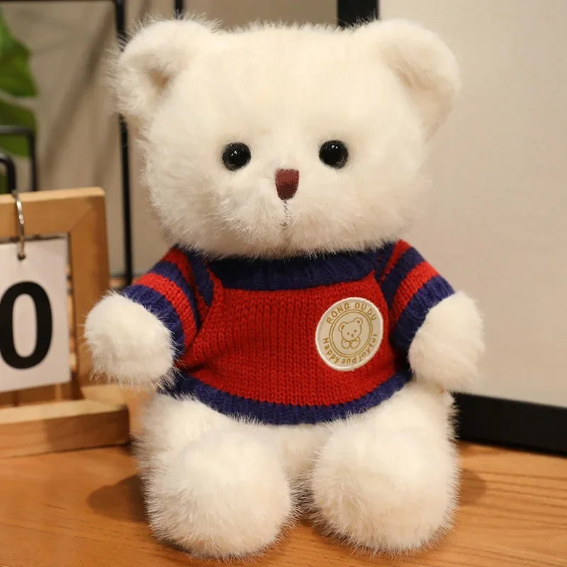 20cm Good Quality Heart Sweater Bear Plush Toys Boys Girls Lovely Cartoon Animals Stuffed Dolls  perfect for valentine's 💓