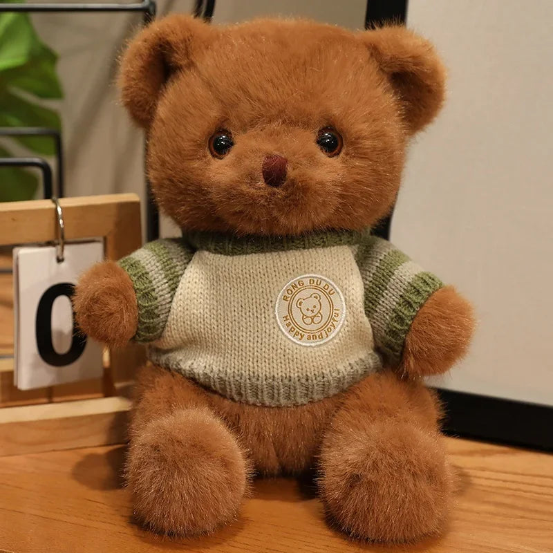 20cm Good Quality Heart Sweater Bear Plush Toys Boys Girls Lovely Cartoon Animals Stuffed Dolls  perfect for valentine's 💓