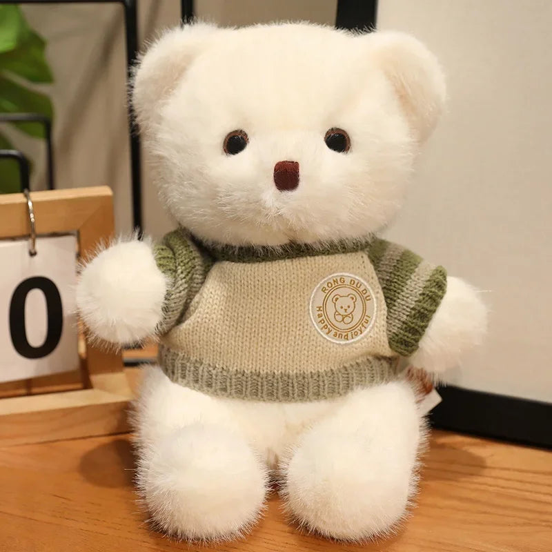 20cm Good Quality Heart Sweater Bear Plush Toys Boys Girls Lovely Cartoon Animals Stuffed Dolls  perfect for valentine's 💓