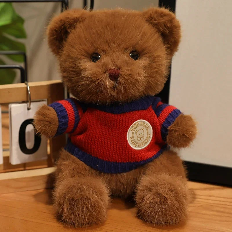 20cm Good Quality Heart Sweater Bear Plush Toys Boys Girls Lovely Cartoon Animals Stuffed Dolls  perfect for valentine's 💓