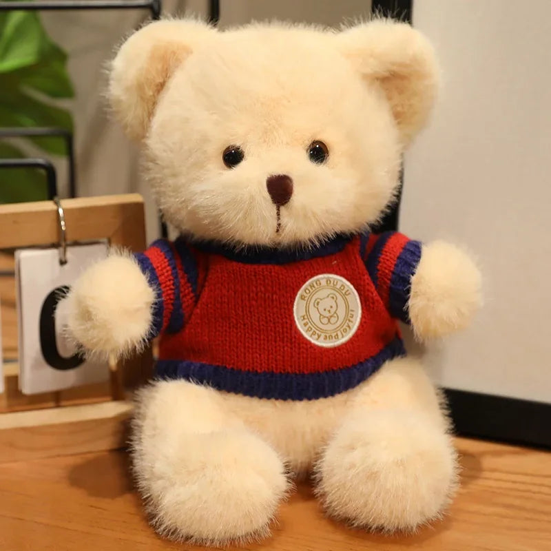 20cm Good Quality Heart Sweater Bear Plush Toys Boys Girls Lovely Cartoon Animals Stuffed Dolls  perfect for valentine's 💓